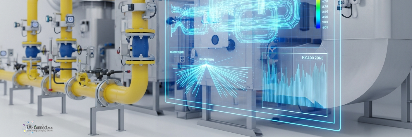 Kontrolle auf Gasgeruch oder Zischgeräusche