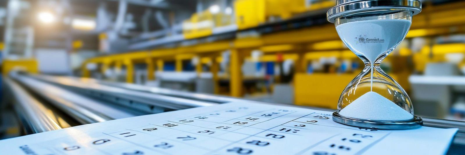 Funktion einer Timeline zu technischen Gasen und Gasanlagen bei Standortverlagerungen